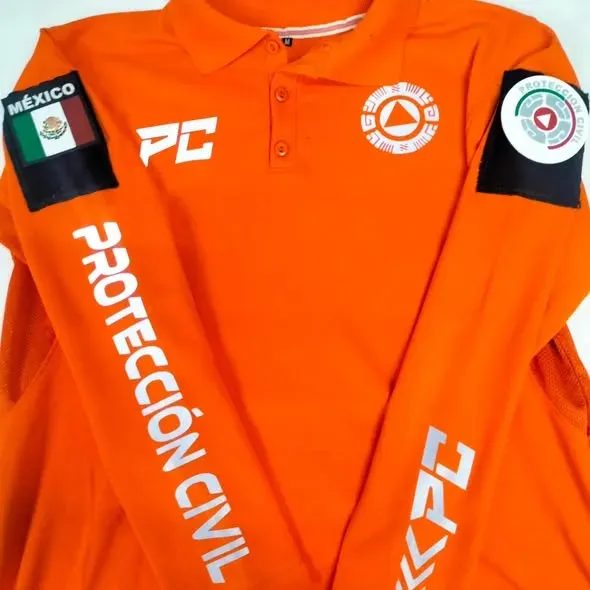 Playera Polo Táctica Protección Civil (Naranja)