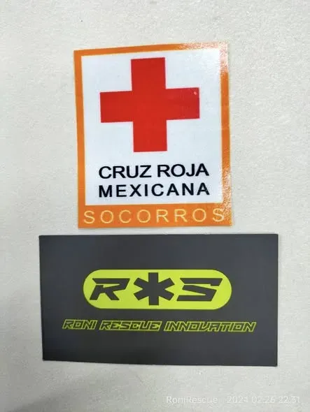 Stickers Cruz Roja Mexicana (Vinil 3M)